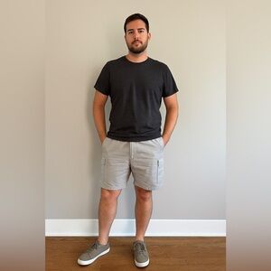 Roundtree & Yorke Men's Cargo Shorts Light Khaki